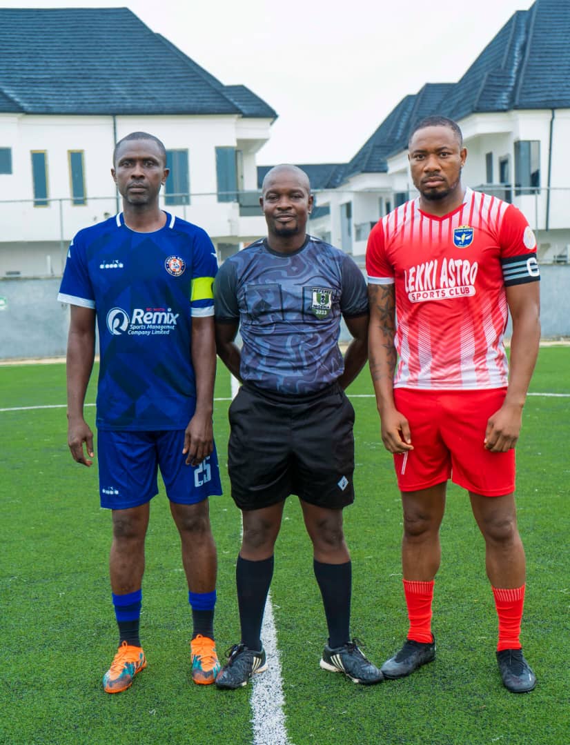 Centre Referee and Captains - Lekki Astro Stadium